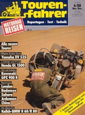 Tourenfahrer 6/1988 – Honda GL 1500 Gold Wing; Kawasaki GPZ 900 R