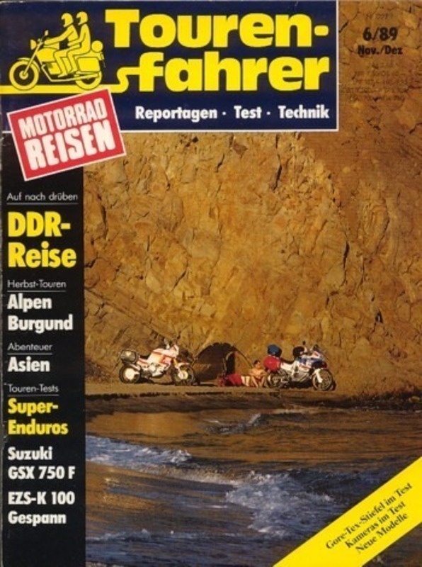 Titelbild: Tourenfahrer 6/1989 – Yamaha XTZ 750 vs. Honda XRV 650 Africa Twin