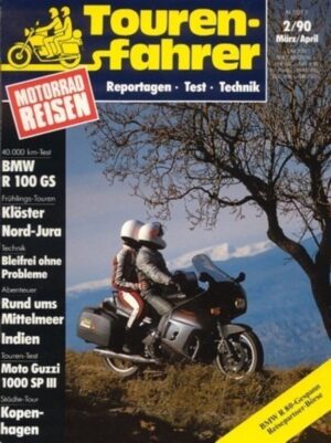 Tourenfahrer 2/1990 – BMW R 100 GS Langstreckentest; Moto Guzzi 1000 SP3