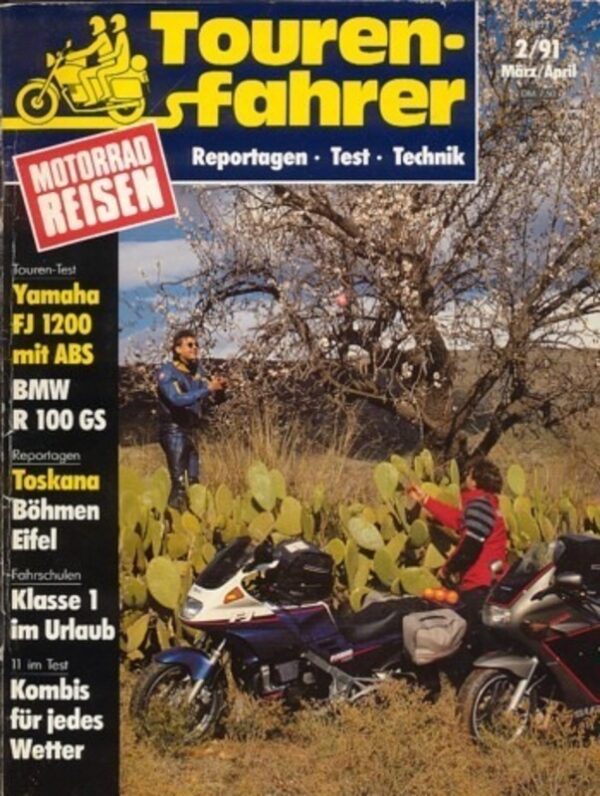 Tourenfahrer 2/1991 – Yamaha FJ 1200 A vs. Suzuki GSX 1100 F