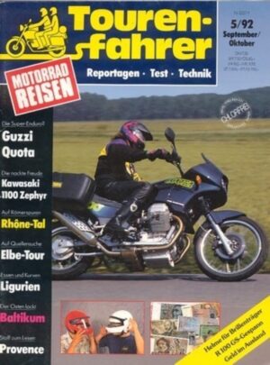 Tourenfahrer 5/1992 – Kawasaki Zephyr 1100; Moto Guzzi Quota 1000