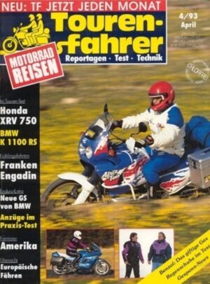 TF199304-800 Tourenfahrer 4/1993 – Honda XRV 750 Africa Twin, BMW K 1100 RS