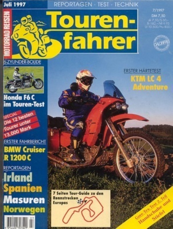 Titelbild: Tourenfahrer 7/1997 – Honda F6C Valkyrie; KTM LC4 620 Adventure