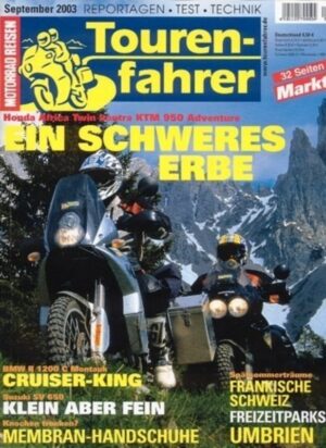 Tourenfahrer 9/2003 – Honda XRV 750 Africa Twin vs. KTM 950 Adventure