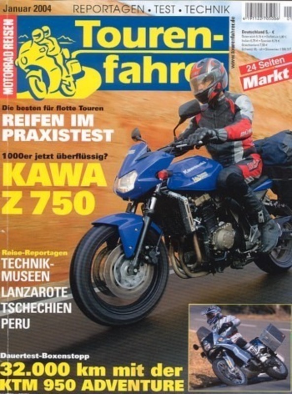 TF200401-800 Tourenfahrer 1/2004 – Kawasaki Z 750; Ducati ST3; KTM 950 Adventure
