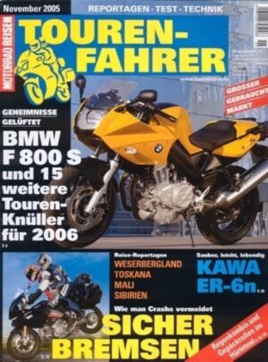 Tourenfahrer 11/2005 – Kawasaki ER-6n; Yamaha FJR 1300 Gespann