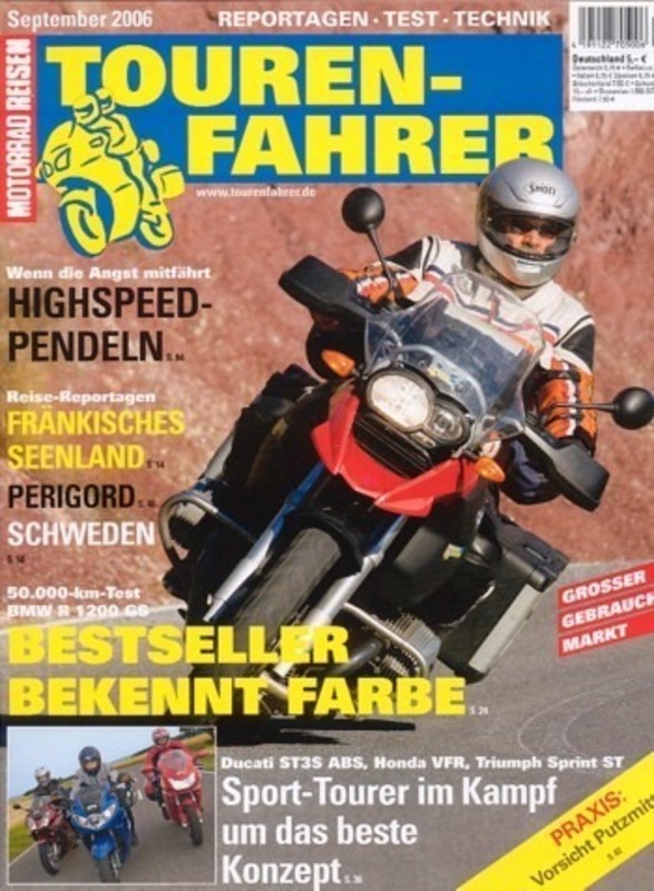 Titelbild: Tourenfahrer 9/2006 – BMW R 1200 GS Langtest; Ducati ST3S im Vergleich
