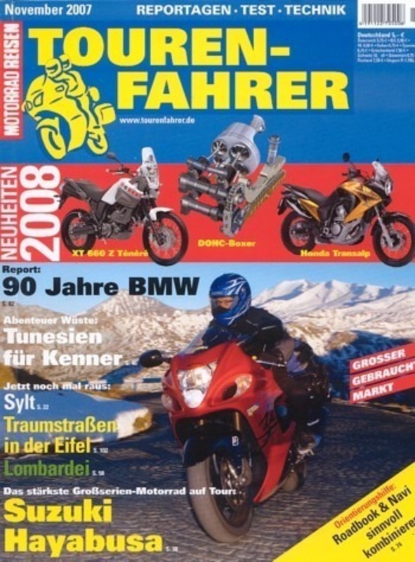Tourenfahrer 11/2007 – Suzuki Hayabusa 1300; Ducati Mulistrada 1100 S