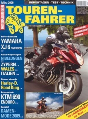 Tourenfahrer 3/2009 – KTM 690 Enduro; Yamaha XJ6 Diversion; Suzuki Gladius