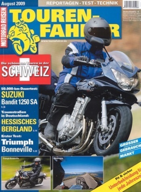 Tourenfahrer 8/2009 – Suzuki Bandit 1250 SA; Triumph Bonneville SE