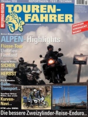 TF201010-800 Tourenfahrer 10/2010 – BMW F 800 GS vs. KTM 990 Adventure; Rewaco Trike