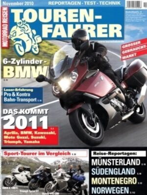 TF201011-800 Tourenfahrer 11/2010 – BMW K 1300 S vs. VFR 1200 F vs. Triumph Sprint GT