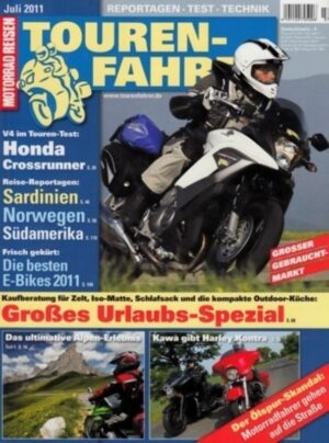 Tourenfahrer 7/2011 – Honda Crossrunner; Harley Street Glide im Vergleich