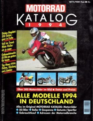 katalog MOTORRAD-Katalog 1994 – über 500 Modelle im Bild, Daten und Preise, 332 Seiten