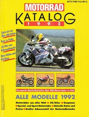 katalog MOTORRAD-Katalog 1992 – über 400 Modelle im Bild, über 300 Seiten
