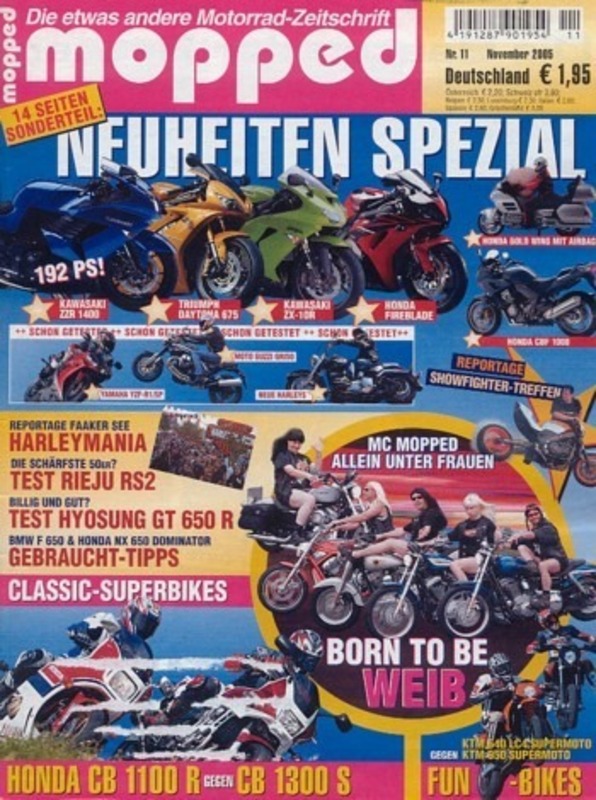 mop200511-800 mopped 11/2005 – KTM LC4 640 Supermoto mit 40 kW (54 PS) im Vergleichstest, Moto Guzzi Griso 1100 mit 65 kW (88 PS) Vorstellung als Neuheit 2006