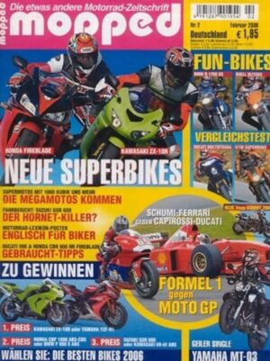 mopped 2/2006 – Buell XB12X Ulysses mit 75 kW (101 PS) im Vergleichstest, Ducati Multistrada 1000 S DS mit 68 kW (92 PS) im Vergleichstest