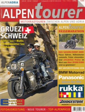 AT200901 ALPENtourer 1/2009 – Kawasaki VN 1700 Voyager, Tourguide Schweiz, Südfrankreich
