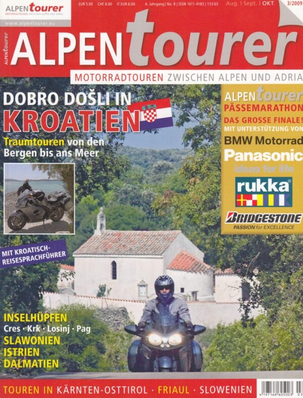 ALPENtourer 3/2009 – Moto Guzzi Griso 8V SE, Traumtouren Kroatien, Slowenien