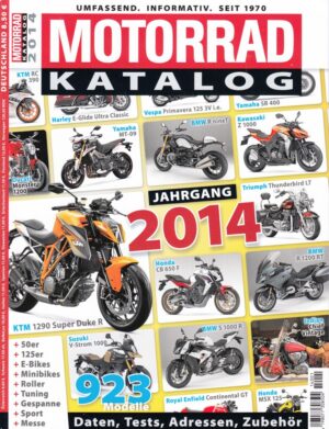 M K2014 MOTORRAD-Katalog 2014 – KTM 1290 Super Duke R, BMW R nineT, Yamaha MT-09
