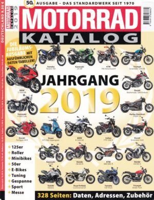 M K2019 MOTORRAD-Katalog 2019 – 50. Ausgabe, Yamaha Ténéré 700, BMW S 1000 RR