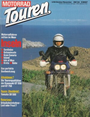 MOTORRAD Touren 5/1989 – Yamaha SR 500, Kawasaki GT 550 und GT 750, Inseln
