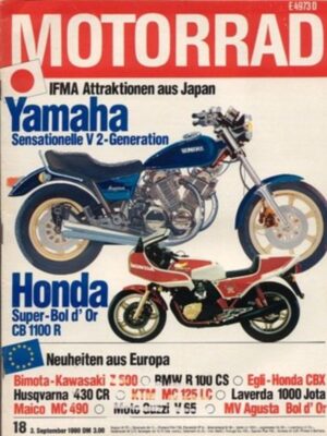 MOTORRAD 18/1980 – Test Morini AMEX 250 J, Münch TTS 1300, Test Suzuki GSX 400