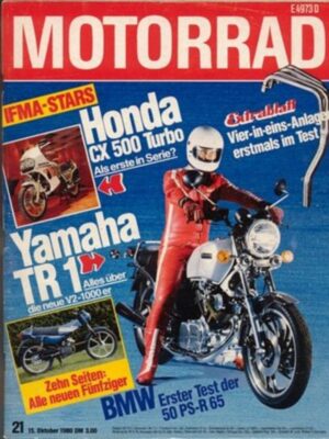 M198021-800 MOTORRAD 21/1980 – Yamaha TR 1, Test BMW R 65, Dauertest Kawasaki Z 1300