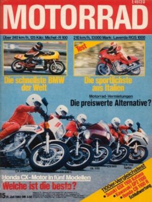 MOTORRAD 15/1982 – Honda CX 500, die Geschichte, Test Laverda RGS 1000