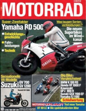 M198410-800 MOTORRAD 10/1984 – BMW K 100 RS vs. Honda VF 1000 F vs. Kawasaki GPZ 900 R