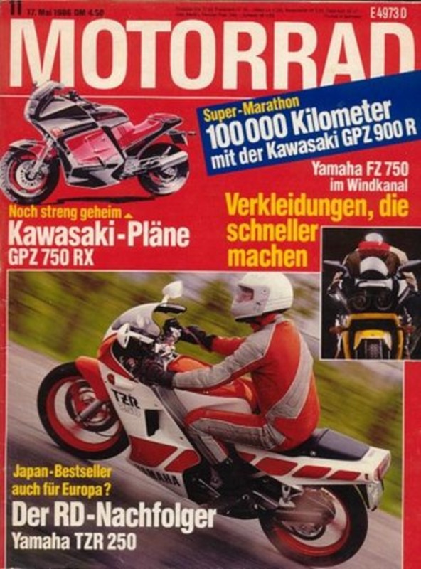 M198611-800 MOTORRAD 11/1986 – Dauertest Kawasaki GPZ 900 R, Suzuki GV 1400 Cavalcade LX