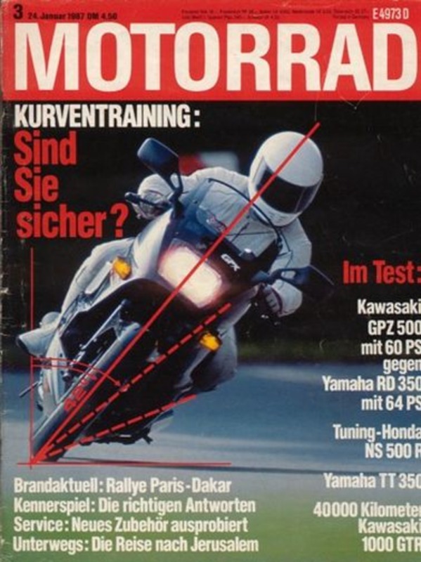 MOTORRAD 3/1987 – Fantic 301 Progress 2 vs. Honda RTL 250 S, Kawasaki GTR 1000
