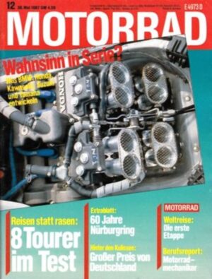 M198712-800 MOTORRAD 12/1987 – Test LKM-Kawasaki GPZ 600 R, Cagiva T4 500 E, Honda CBR 600 F