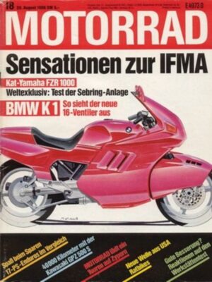 MOTORRAD 18/1988 – Test Kawasaki GPZ 500 S, Honda NX 250 vs. Kawasaki KLR 250