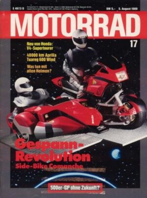 M198917-800 MOTORRAD 17/1989 – Dauertest Aprilia Tuareg 600 Wind, Test Cagiva Freccia C 12 R