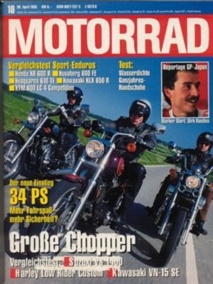 M199310-800 MOTORRAD 10/1993 – Harley-Davidson Low Rider Custom vs. Suzuki VS 1400