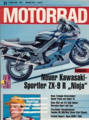 MOTORRAD 21/1993 – MuZ Silver Star Classic 500 vs. Yamaha SR 500, Honda XBR 500
