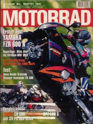 MOTORRAD 6/1994 – Honda CB 500 vs. Kawasaki GPZ 500 S, Test Yamaha FZR 600 R