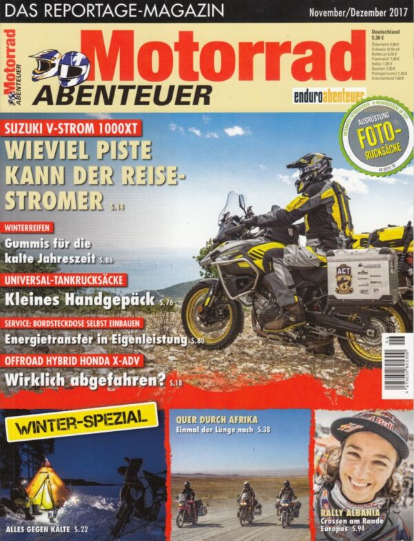 Motorrad Abenteuer 11/12 2017 – Suzuki V-Strom 1000 XT, Honda X-ADV, Afrika