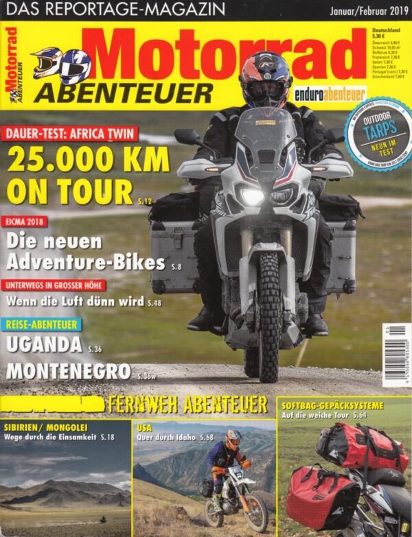 Motorrad Abenteuer 1/2 2019 – Honda Africa Twin Dauertest, Uganda, Montenegro