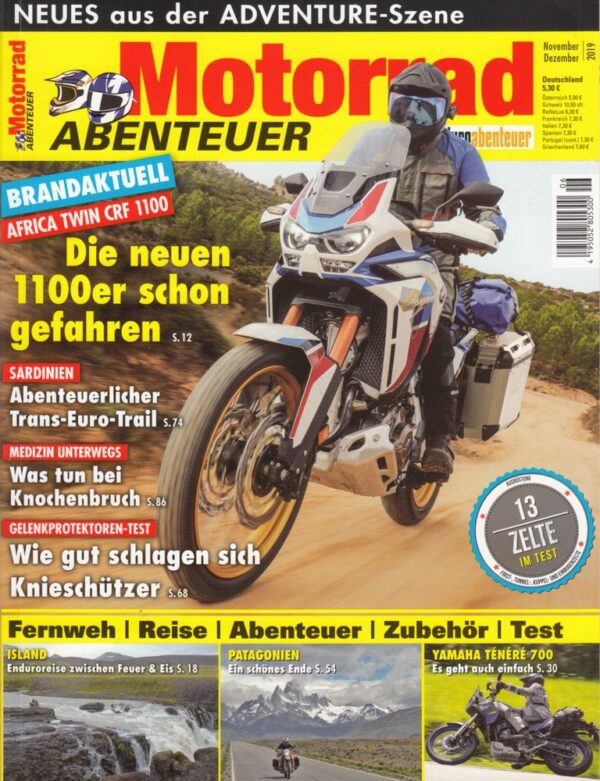 Motorrad Abenteuer 11/12 2019 – Honda Africa Twin CRF 1100, Yamaha Ténéré 700