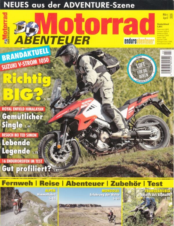 Motorrad Abenteuer 3/4 2020 – Suzuki V-Strom 1050, Royal Enfield Himalayan