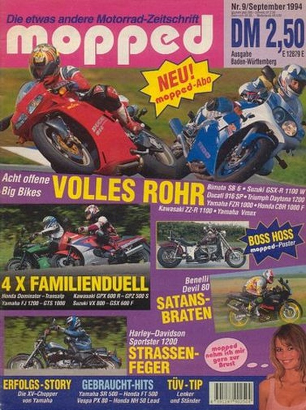 mopped 9/1994 + Vergleich Yamaha FJ 1200 vs. GTS 1000
