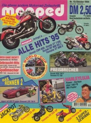 mopped 10/1994 + Vergleich Suzuki GSX 750 F / Yamaha FZ 750