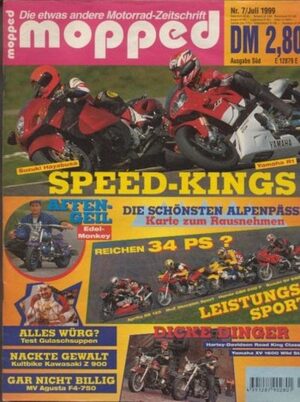 MOP199907 mopped 7/1999 + Vergleich Suzuki GSX 1300 R Hayabusa, Yamaha YZF-R1