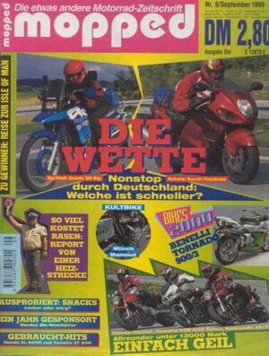 MOP199909 mopped 9/1999 + Vergleich Suzuki DR Big 800 S, Suzuki GSX 1300 R Hayabusa