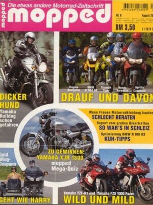 mopped 8/2001 + Vergleich Yamaha YZF-R1, Yamaha FZS 1000 Fazer