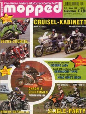 mopped 1/2003 + BMW R 1200 CL vs. Harley-Davidson E-Glide Classic