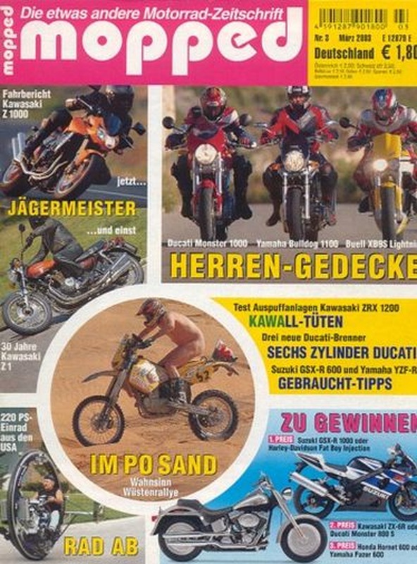 mopped 3/2003 + Kawasaki Z 1000 – Kawasaki Z1 – 30 Jahre böse