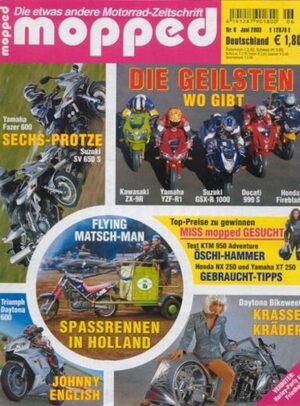 mopped 6/2003 – Vergleich Yamaha Fazer 600 vs. Suzuki SV 650 S